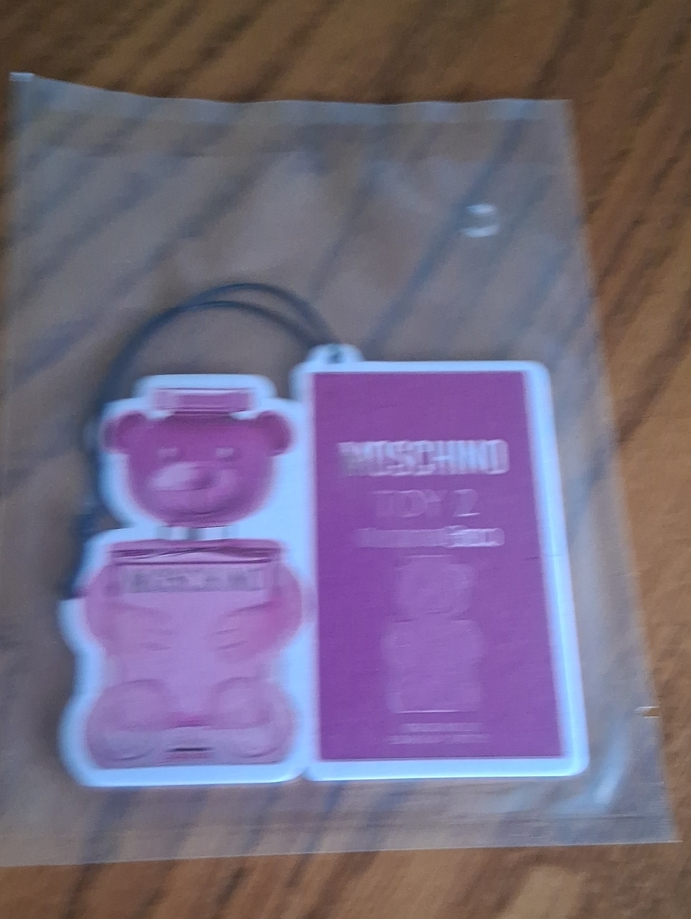 Moschino Toy 2 Pink Teddy Bear  Air Freshner